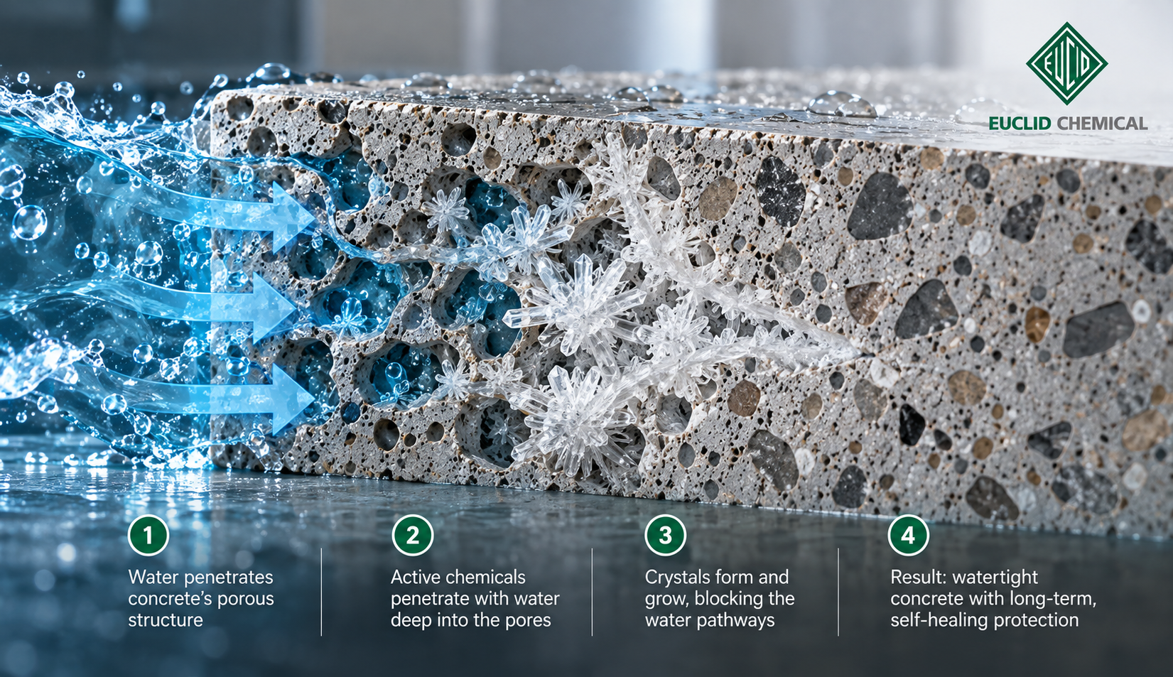 How Does Crystalline Waterproofing Work